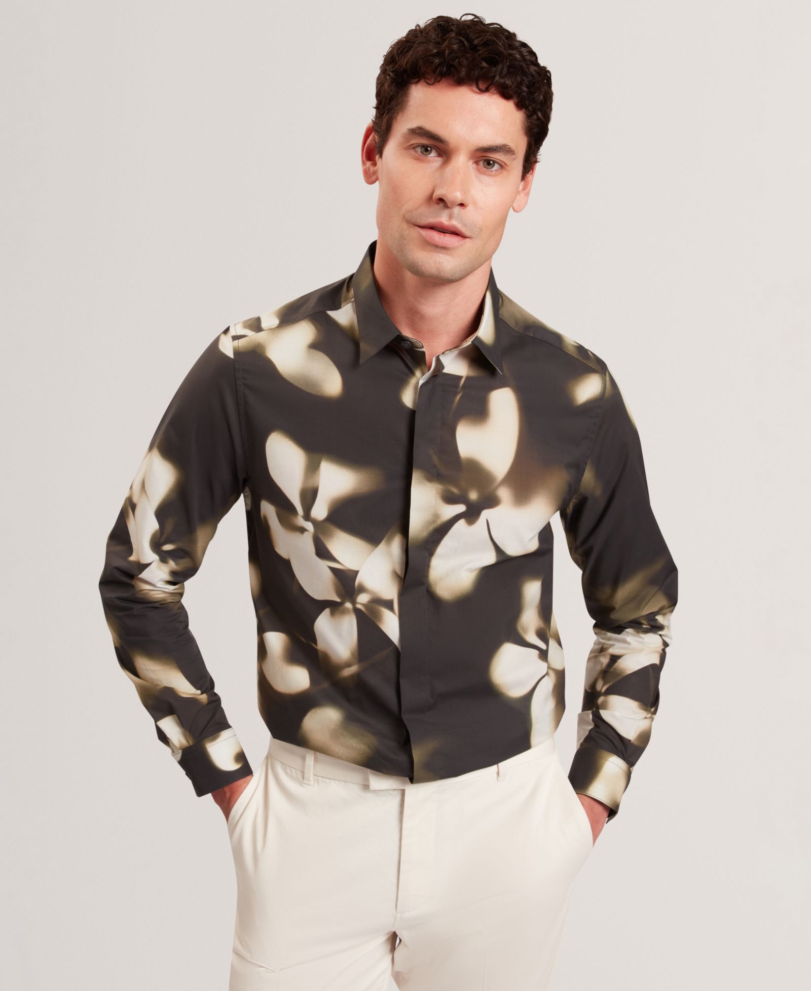 Ted Baker мужская рубашка с цветочным принтом Wrenin