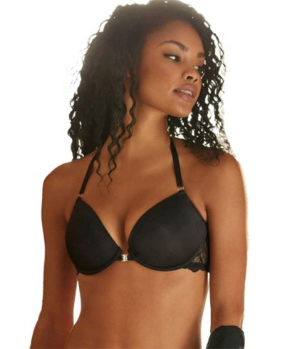 LASCANA Women's Racerback O-Chain Underwire Push-Up Padded Push-Up Bra