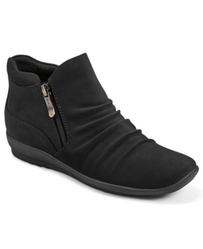 Easy Spirit Women's Aleta Ruched Side-Zip Flat Booties