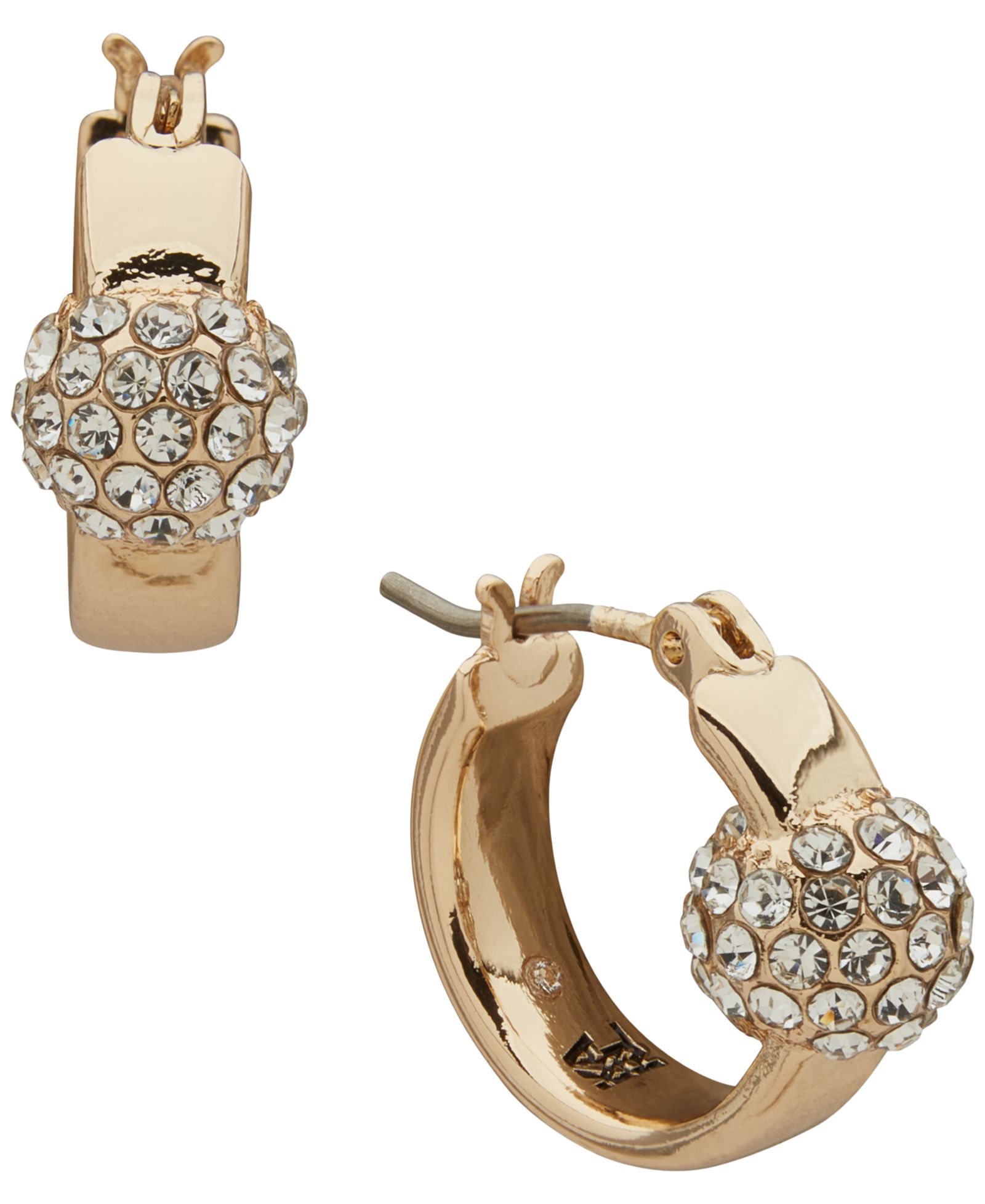 KARL LAGERFELD PARIS серьги-кольца Glass Stone Fireball