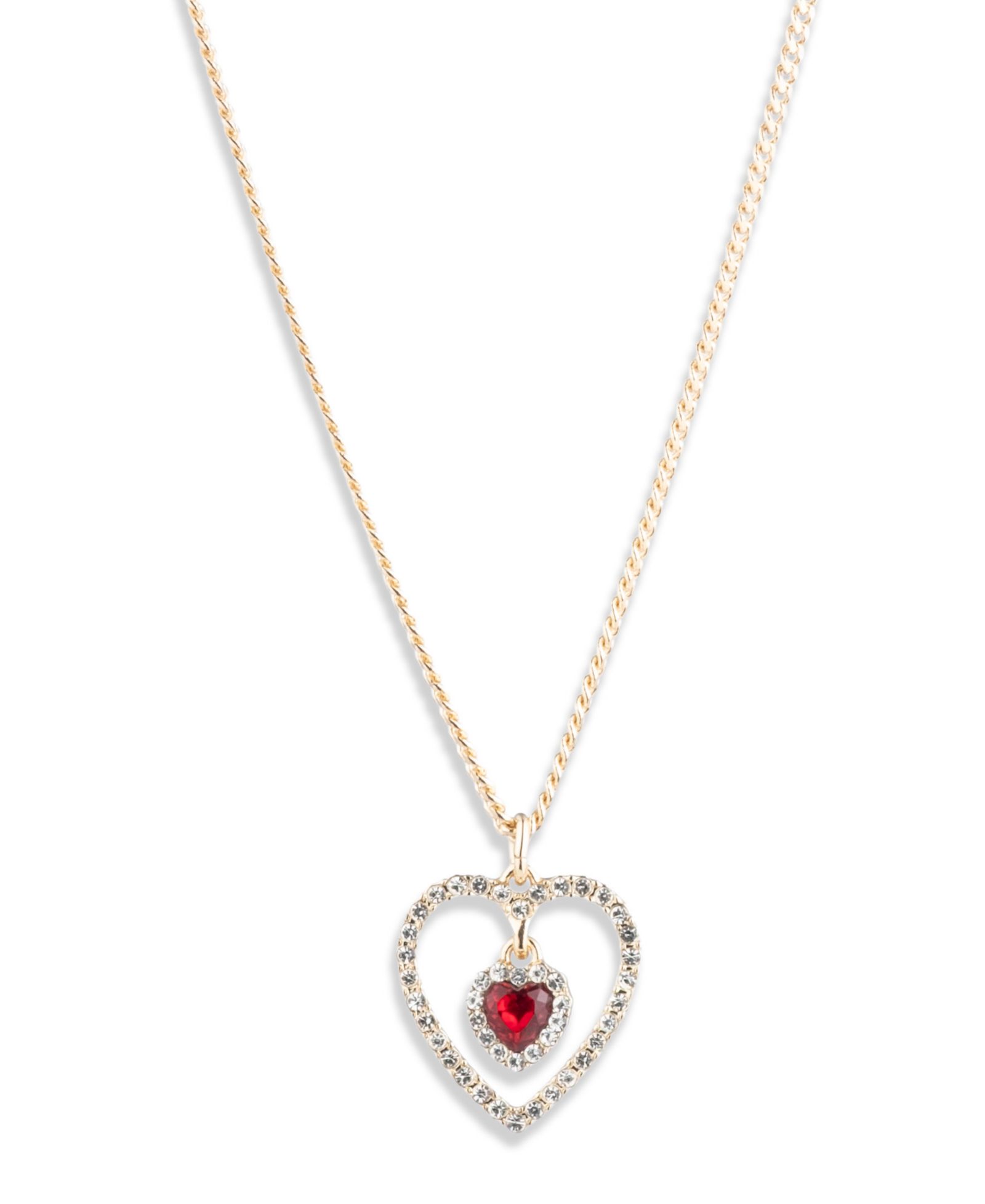Подвеска Givenchy Siam Heart с золотистым стеклянным камнем
