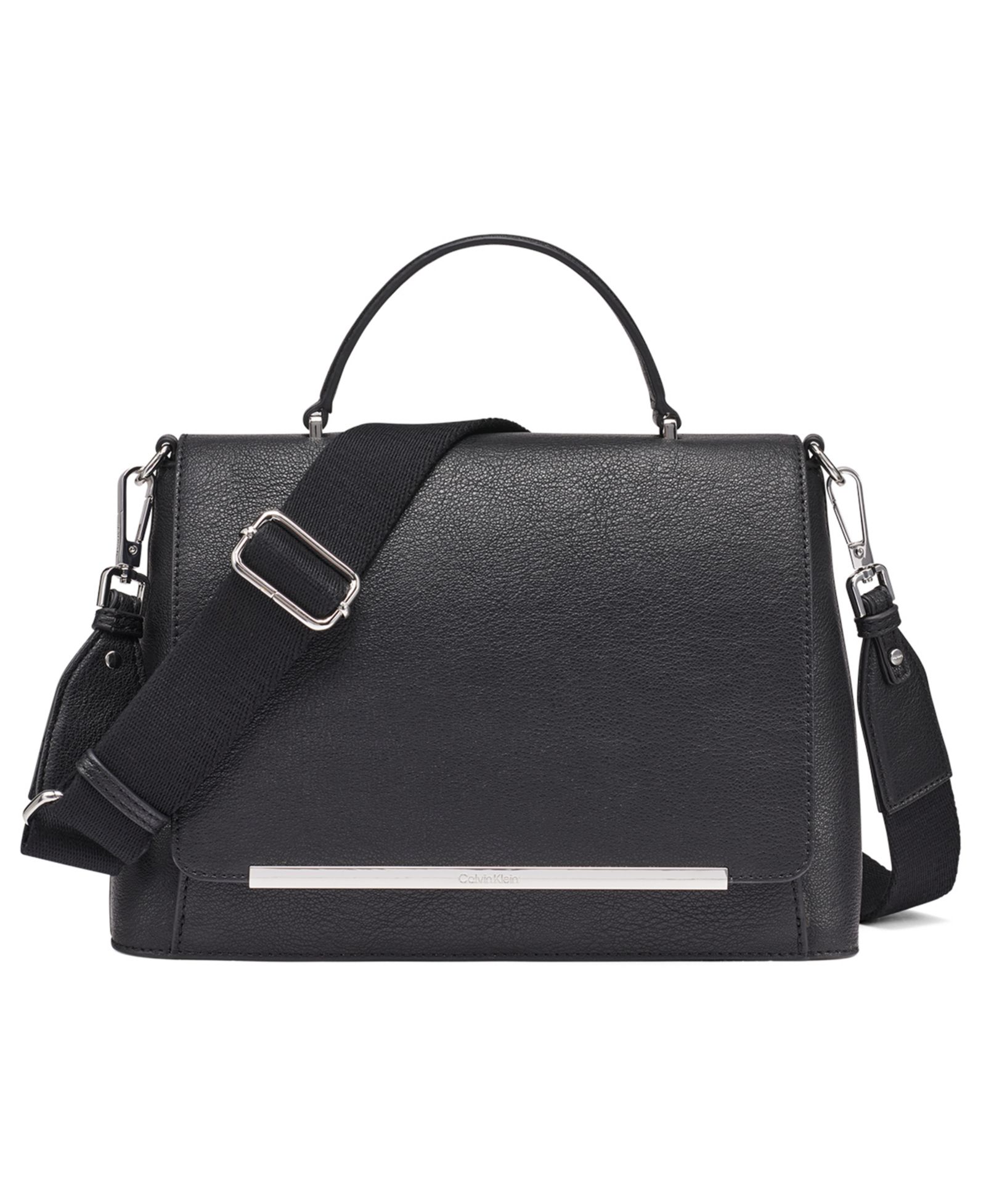Calvin Klein Alia Magnetic Snap Satchel Bag