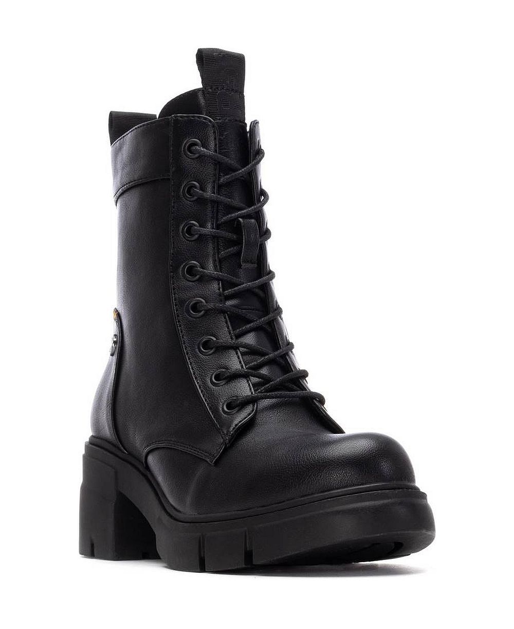 XTI Women's Block Heel Combat Booties Refresh Collection