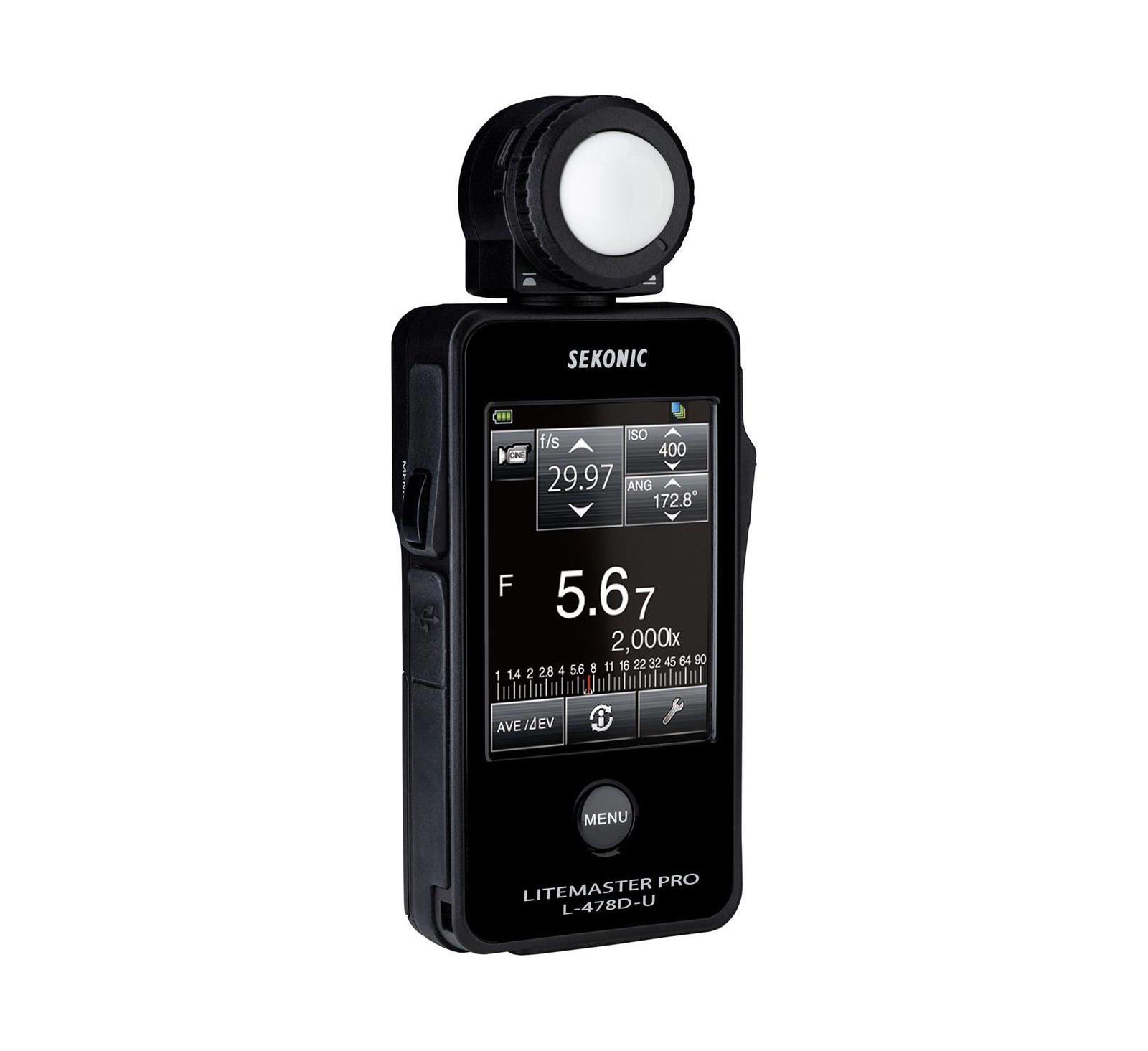 Sekonic LiteMaster Pro L-478D-u Color Touchscreen LCD Spot Metering Light Meter for Cameras