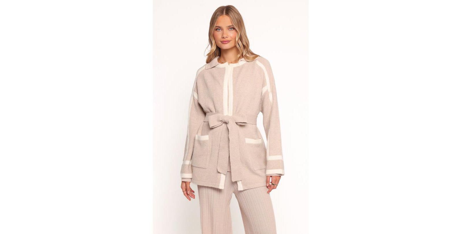Petal and Pup Women's Maloney Tie Front Coatigan