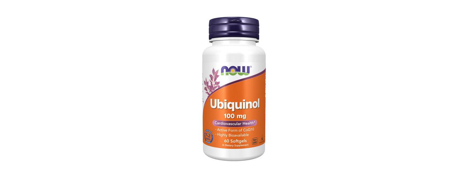 NOW Foods Ubiquinol, 100 mg, 60 мягких капсул