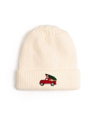 Sweet Wink Boys Christmas Truck Patch Christmas Beanie