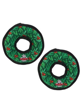 Игрушка для собак Tuffy Medium Ring Wreath 2 Pack, Plush Squeaky