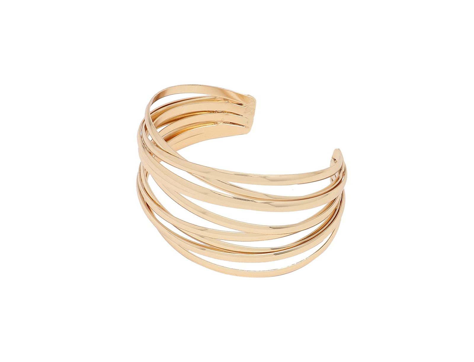 SOHI Women's Overlap Cuff Bracelet