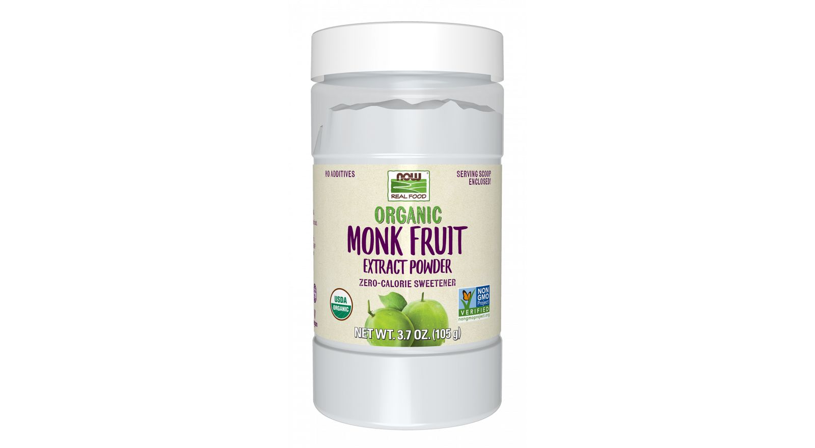 Экстракт плодов монашеского дерева NOW Foods Powder Monk Fruit Extract, 3.7 Oz
