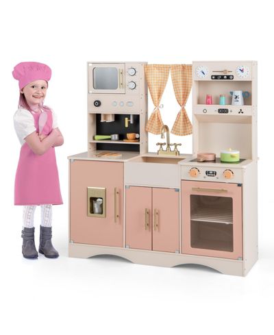 детский игровой набор кухня с микроволновкой