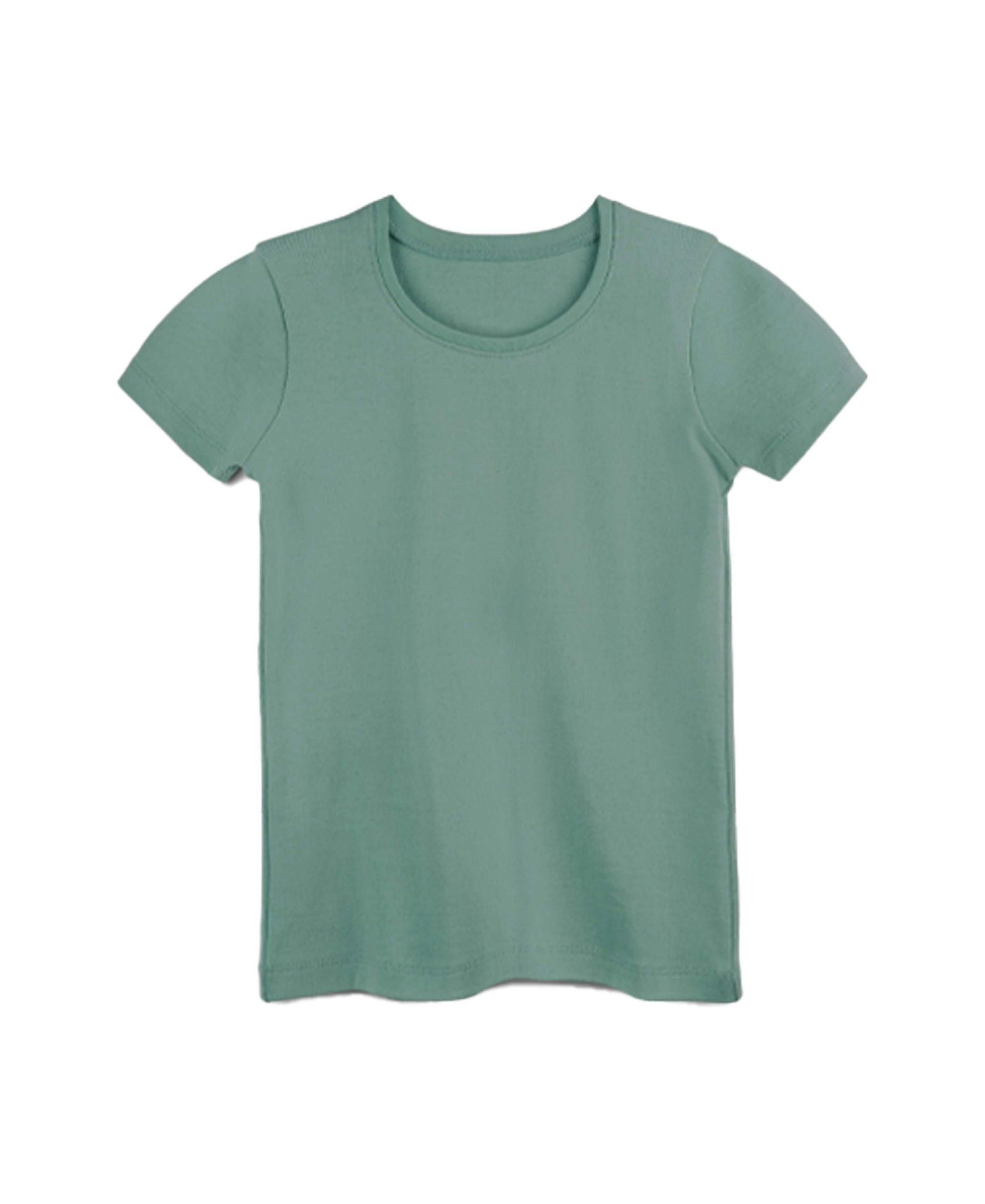Mightly Toddler Girls Fair Trade Organic Cotton Ribbed Scoop Neck Tee