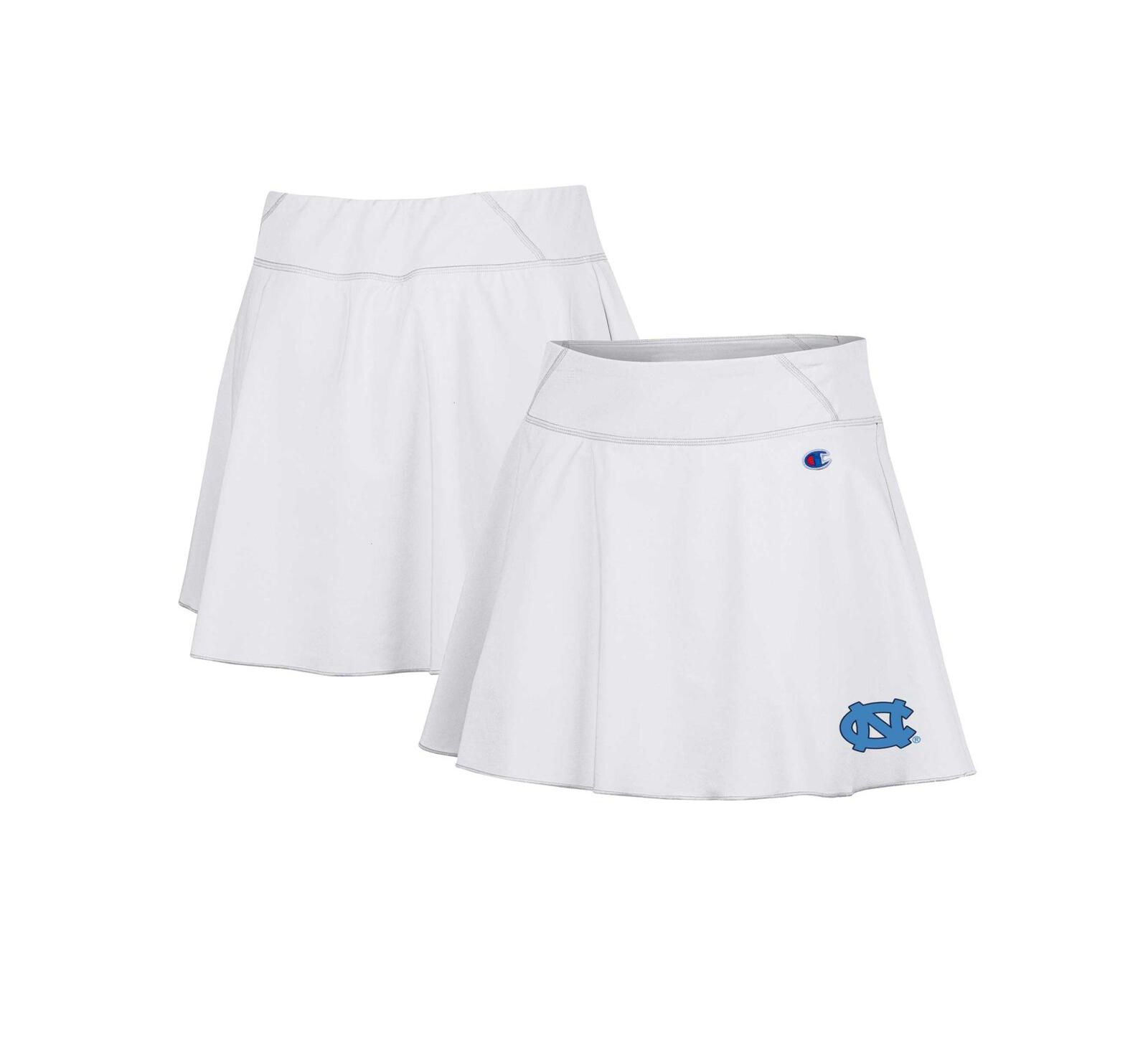 Champion Women's White North Carolina Tar Heels Tailgate Soft Touch Skort