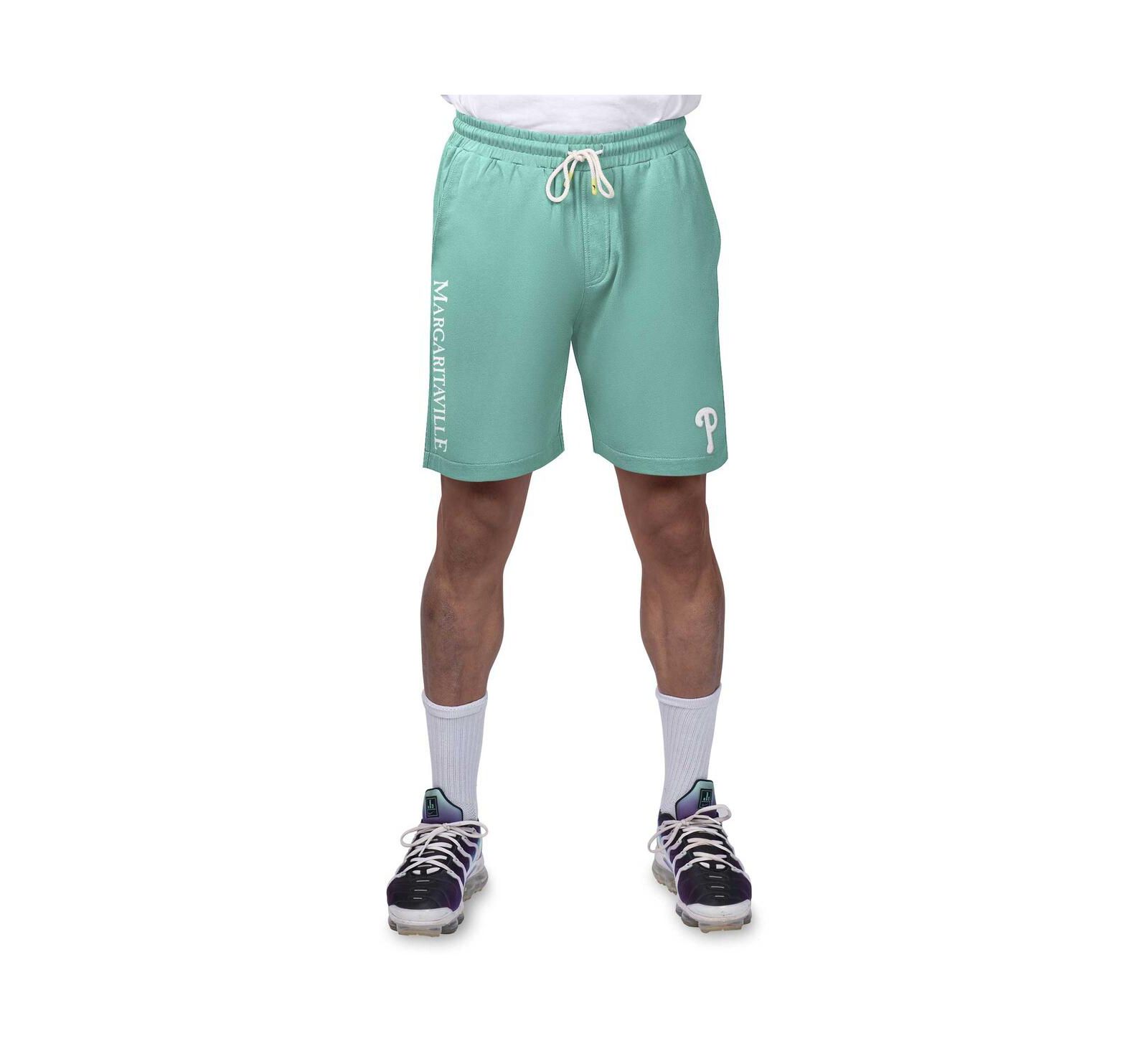 Margaritaville Men's Green Philadelphia Phillies Peached French Terry Shorts