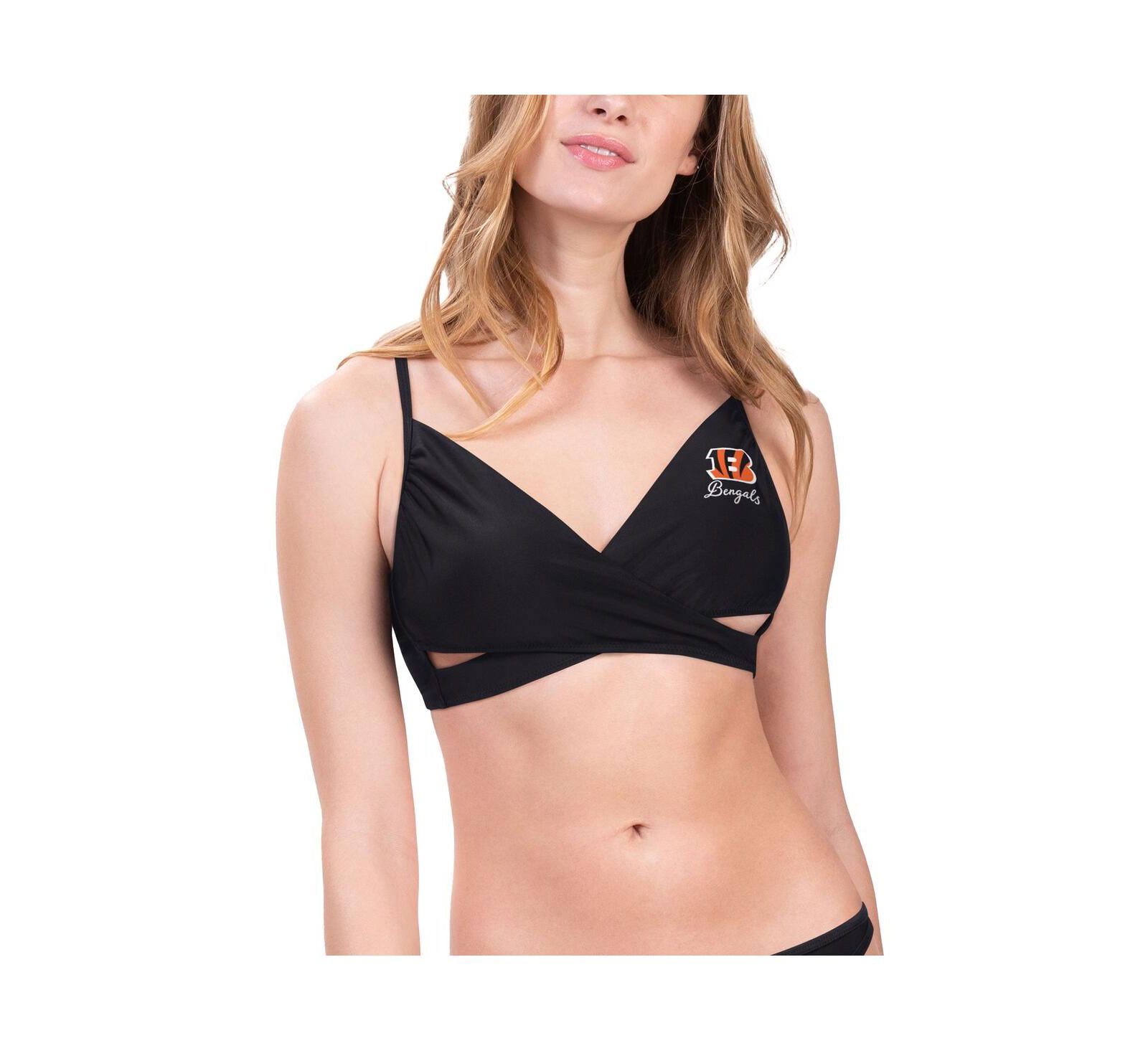 Женский бикини-топ G-III 4Her by Carl Banks Cincinnati Bengals Hall of Fame