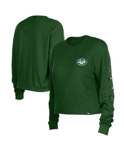 New Era Women's Green New York Jets Sport Night Thermal Long Sleeve T-Shirt