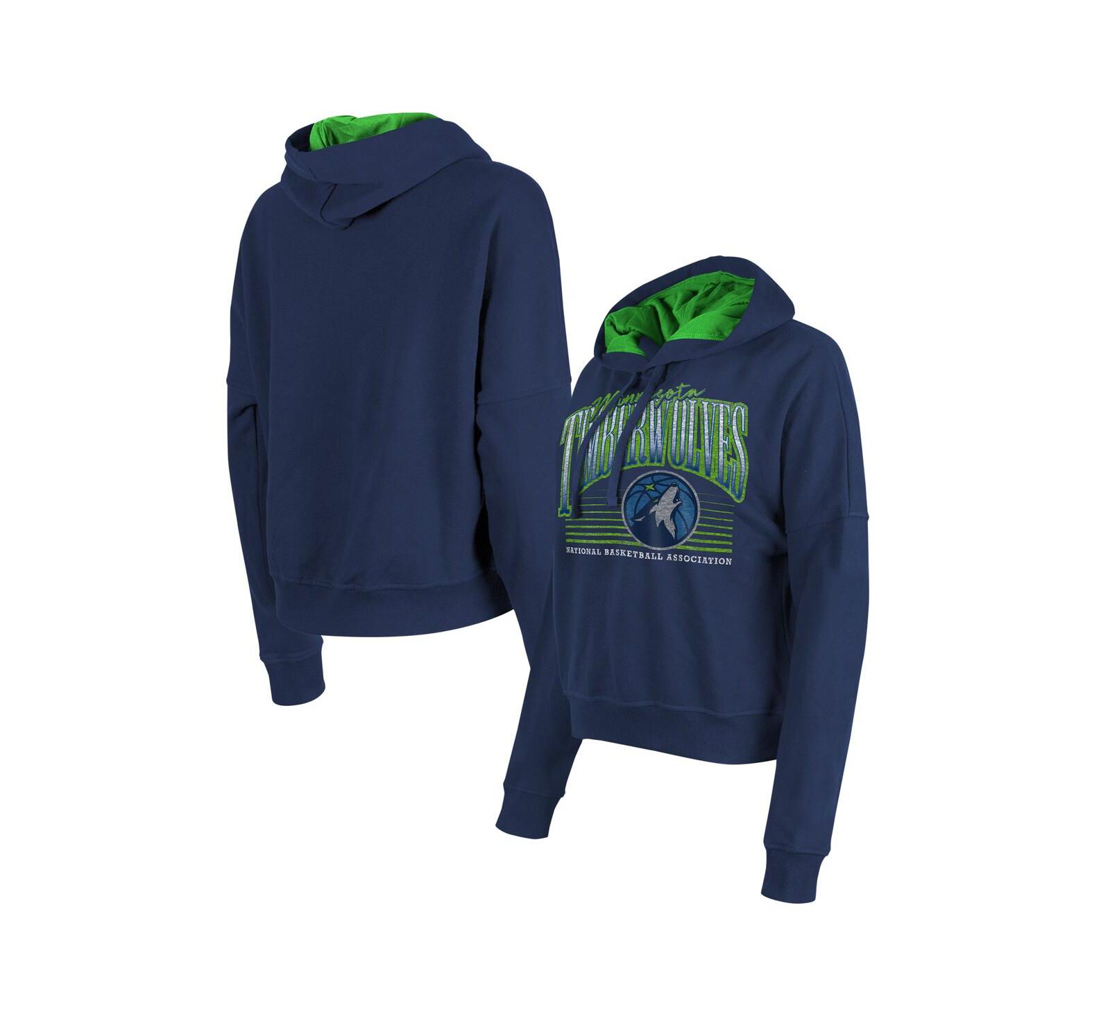 Женское худи New Era Minnesota Timberwolves Boxy Pullover Navy