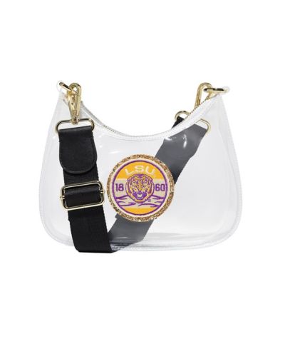 Stoney Clover Lane LSU Tigers Clear Curved Crossbody
