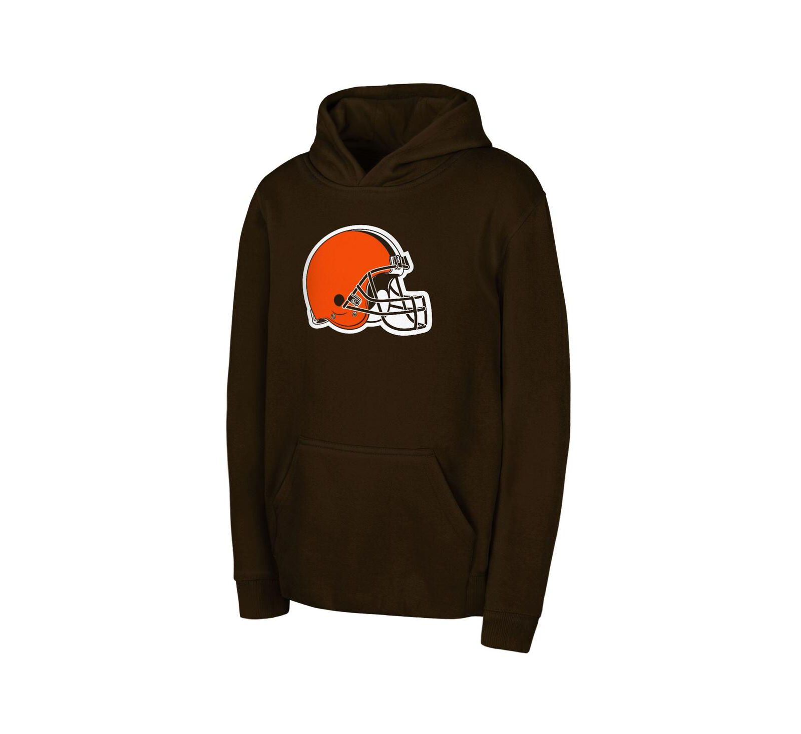 Худи Outerstuff Brown Cleveland Browns Team Logo для мальчиков и девочек