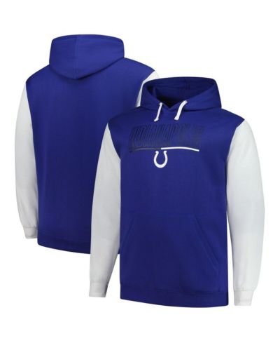 Мужское худи Fanatics Royal Indianapolis Colts Big & Tall Outline Pullover