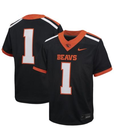Nike футбольная джерси Untouchable для мальчиков и девочек, черная, Oregon State Beavers