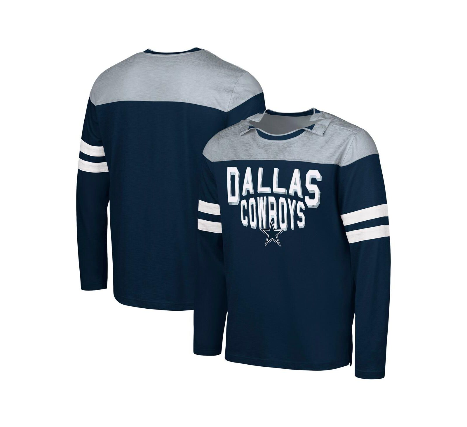 G-III Sports by Carl Banks Мужской Dallas Cowboys Adaptive Hail Mary Long Sleeve T-Shirt