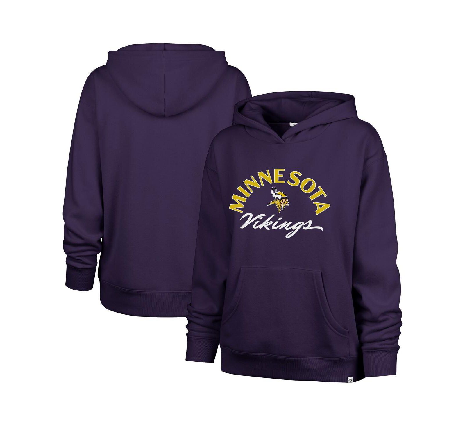 Женское худи '47 Brand Purple Minnesota Vikings Whirlwind Naomi Pullover