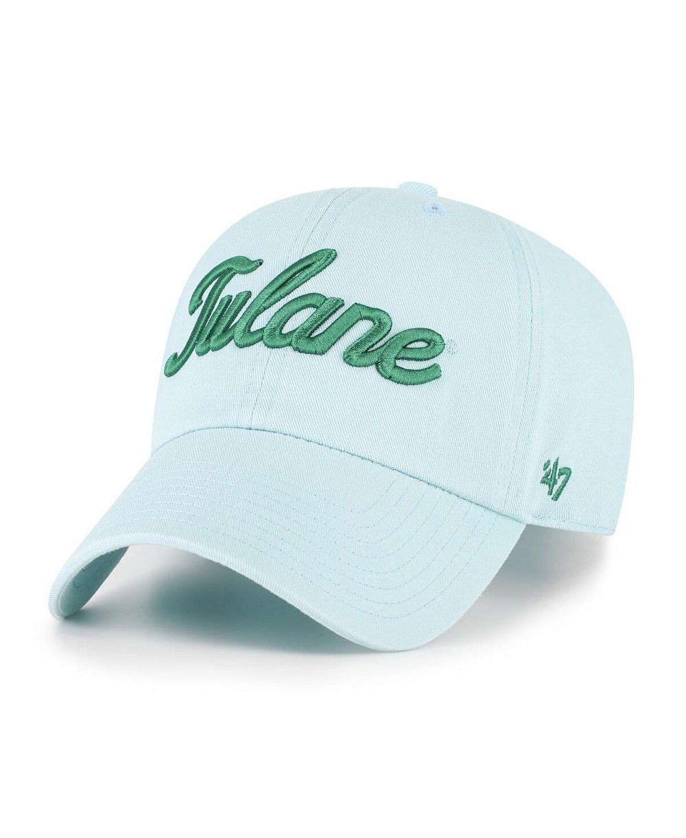 '47 Brand Мужская бейсболка Tulane Green Wave Vault Clean Up, голубая