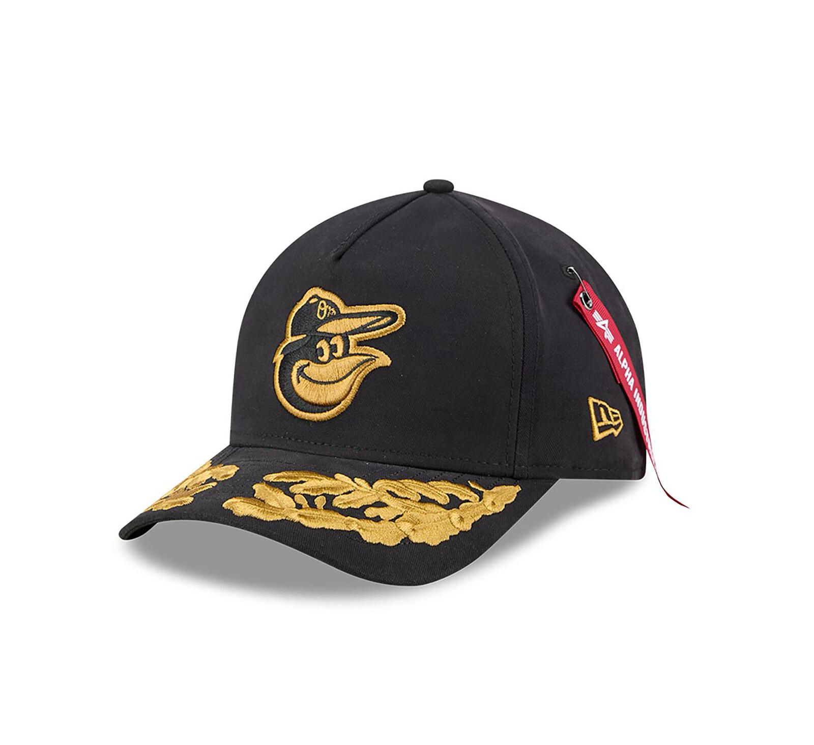 Мужская кепка New Era Black Baltimore Orioles A-Frame 9FORTY Adjustable