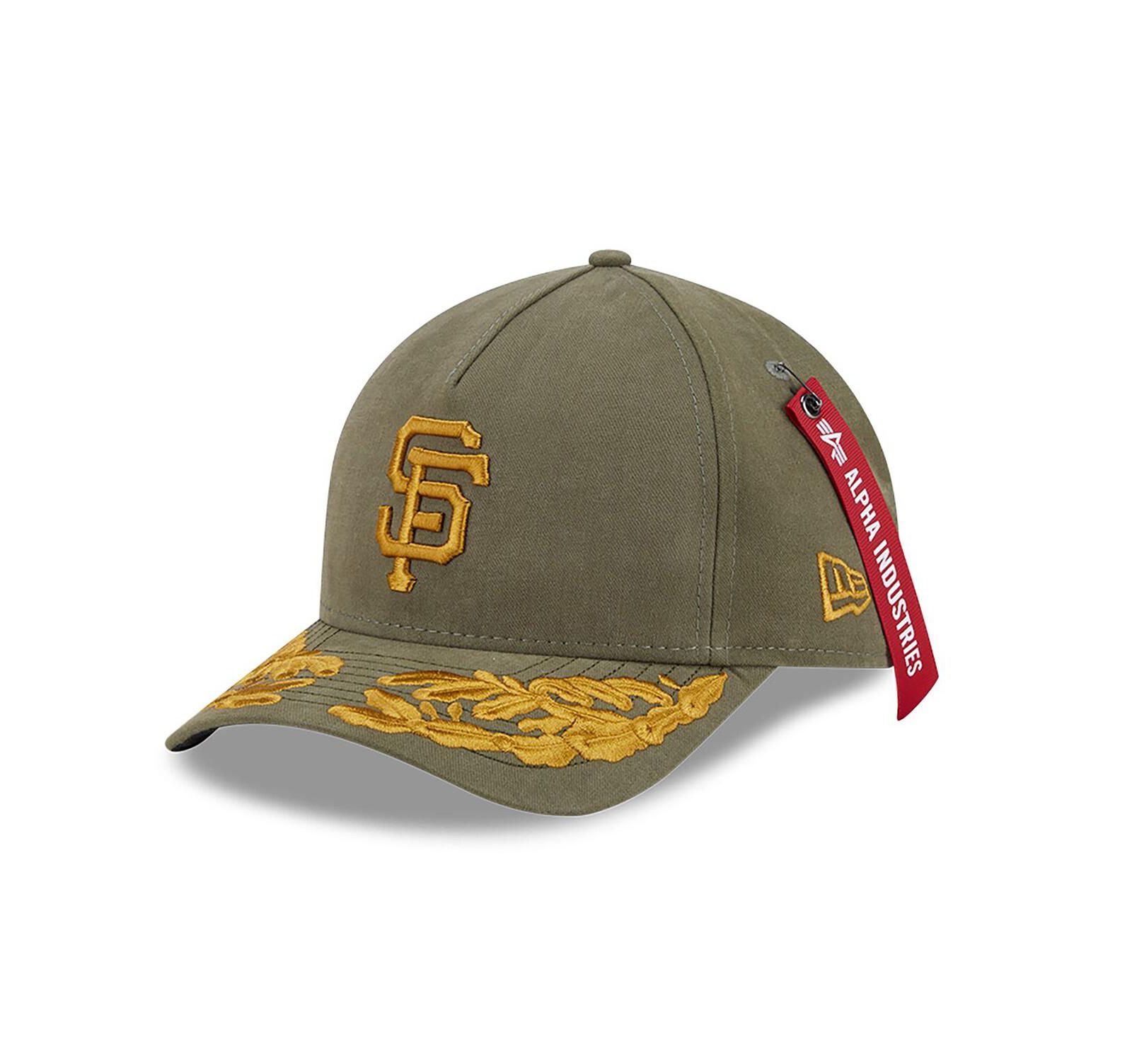 Мужская регулируемая кепка New Era San Francisco Giants A-Frame 9FORTY Olive