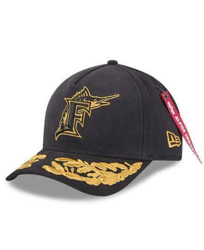 Мужская кепка New Era Florida Marlins A-Frame 9FORTY, черная