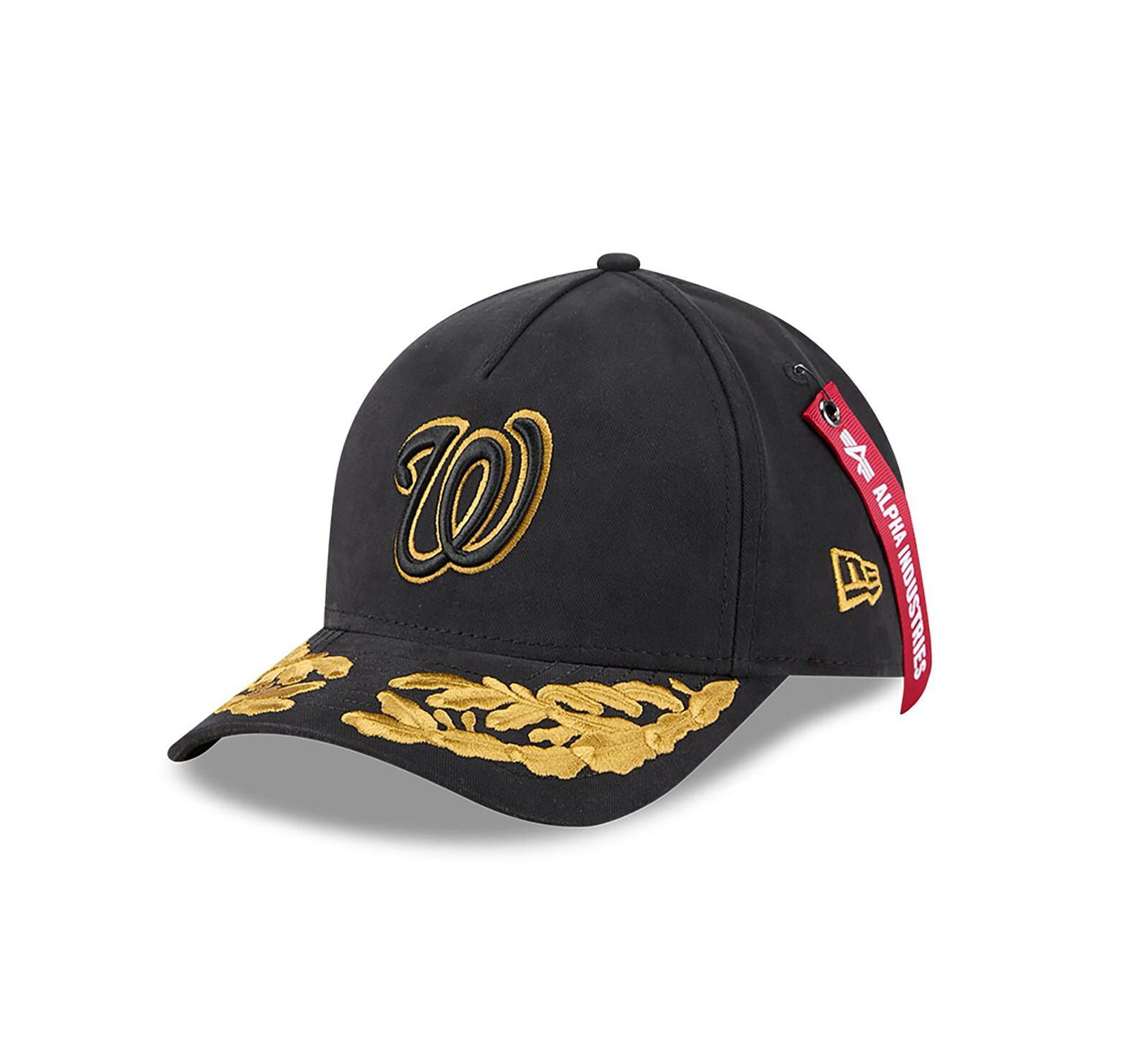 New Era Мужская черная кепка Washington Nationals A-Frame 9FORTY