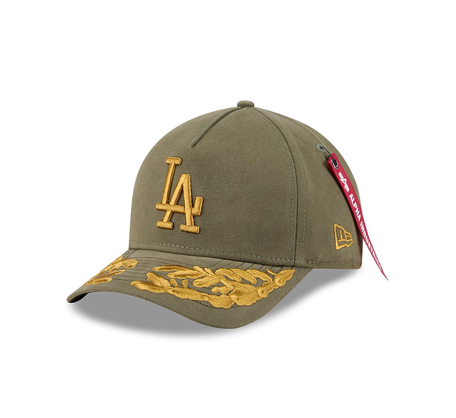 New Era Мужской Olive Los Angeles Dodgers A-Frame 9FORTY Adjustable Hat