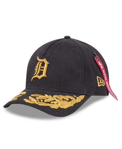 Мужская бейсболка New Era Detroit Tigers A-Frame 9FORTY Adjustable Hat Black