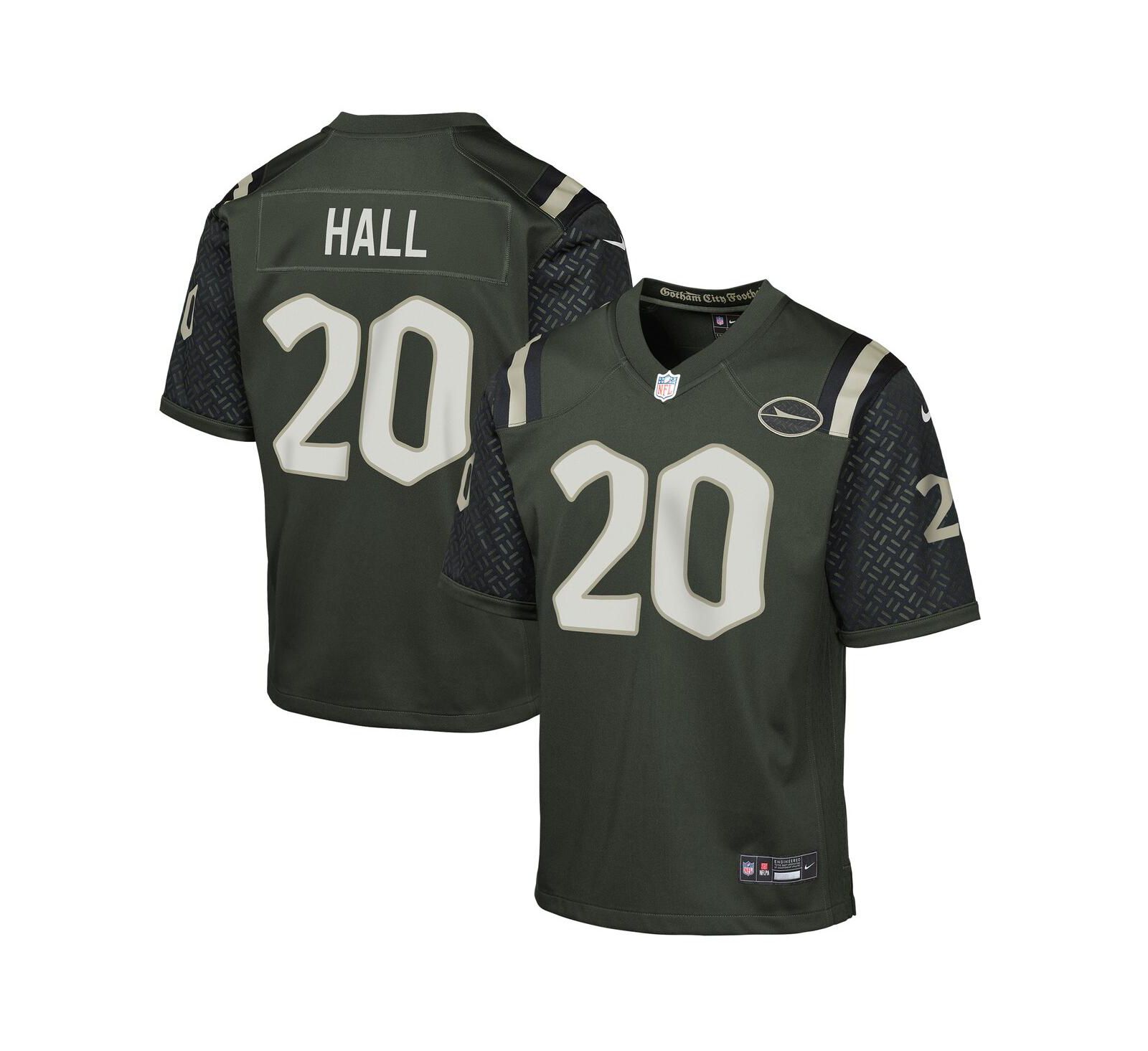 Игровая джерси Nike для мальчиков и девочек Breece Hall Gotham Green New York Jets 2025 Rivalries Collection