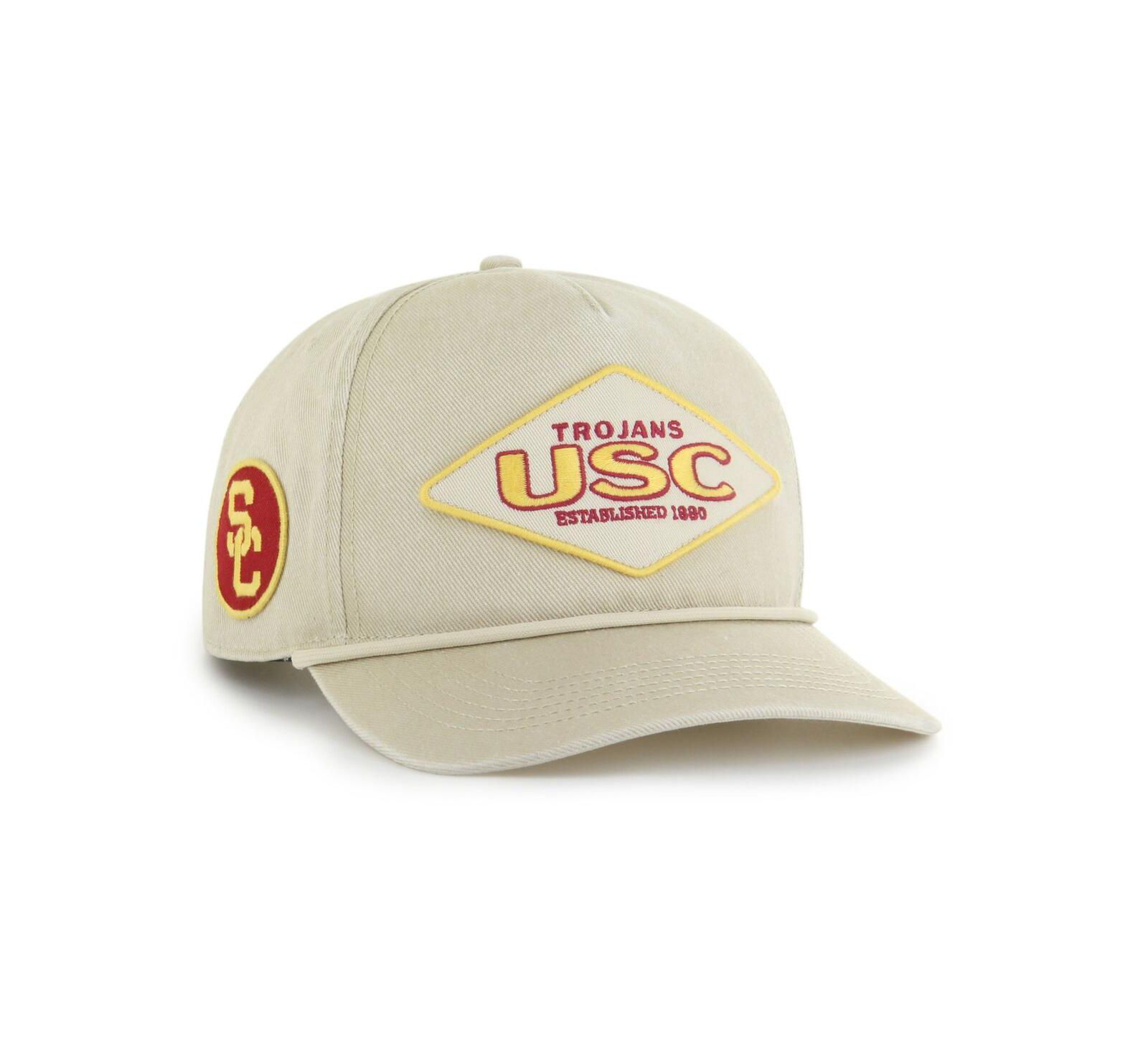 '47 Brand Мужская и женская кепка USC Trojans Outdoorsmen Cairn Hitch Adjustable Cream