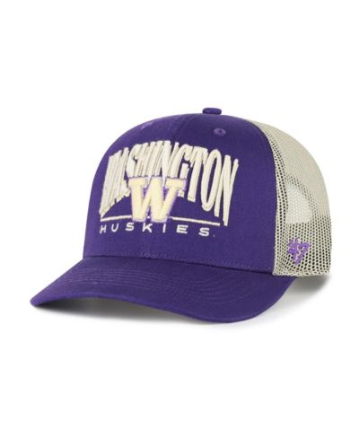 Мужская кепка '47 Brand Purple Washington Huskies Arid Adjustable Trucker