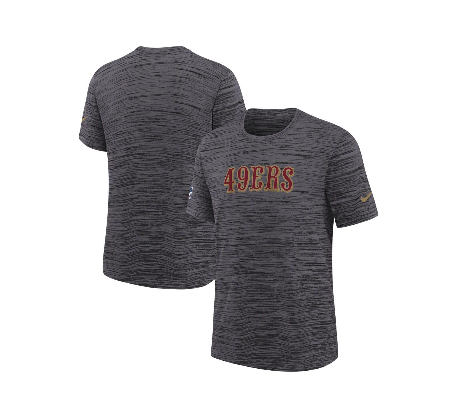 Детская футболка Nike San Francisco 49ers 2025 Rivalries Collection Sideline Velocity Dri-FIT Heather Black
