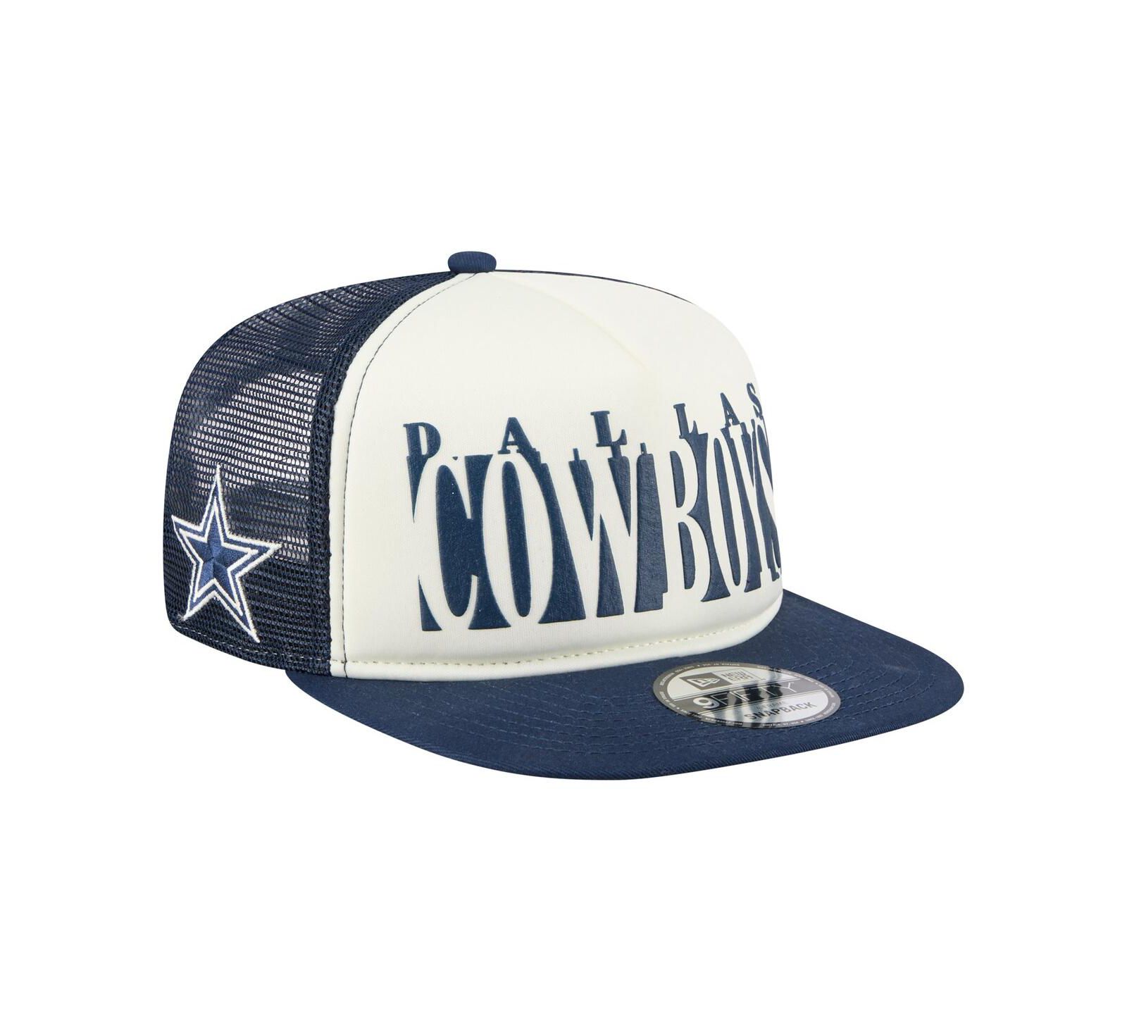 New Era Мужская кепка A-Frame 9FIFTY Snapback Dallas Cowboys, кремовый/темно-синий