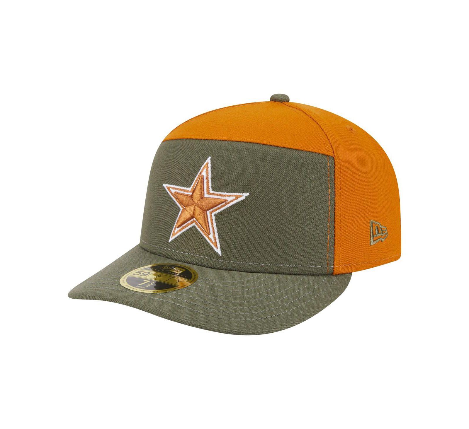 New Era Мужская кепка 59FIFTY Fitted Dallas Cowboys 2-Tone Color Pack Split Panel, Olive/Brown