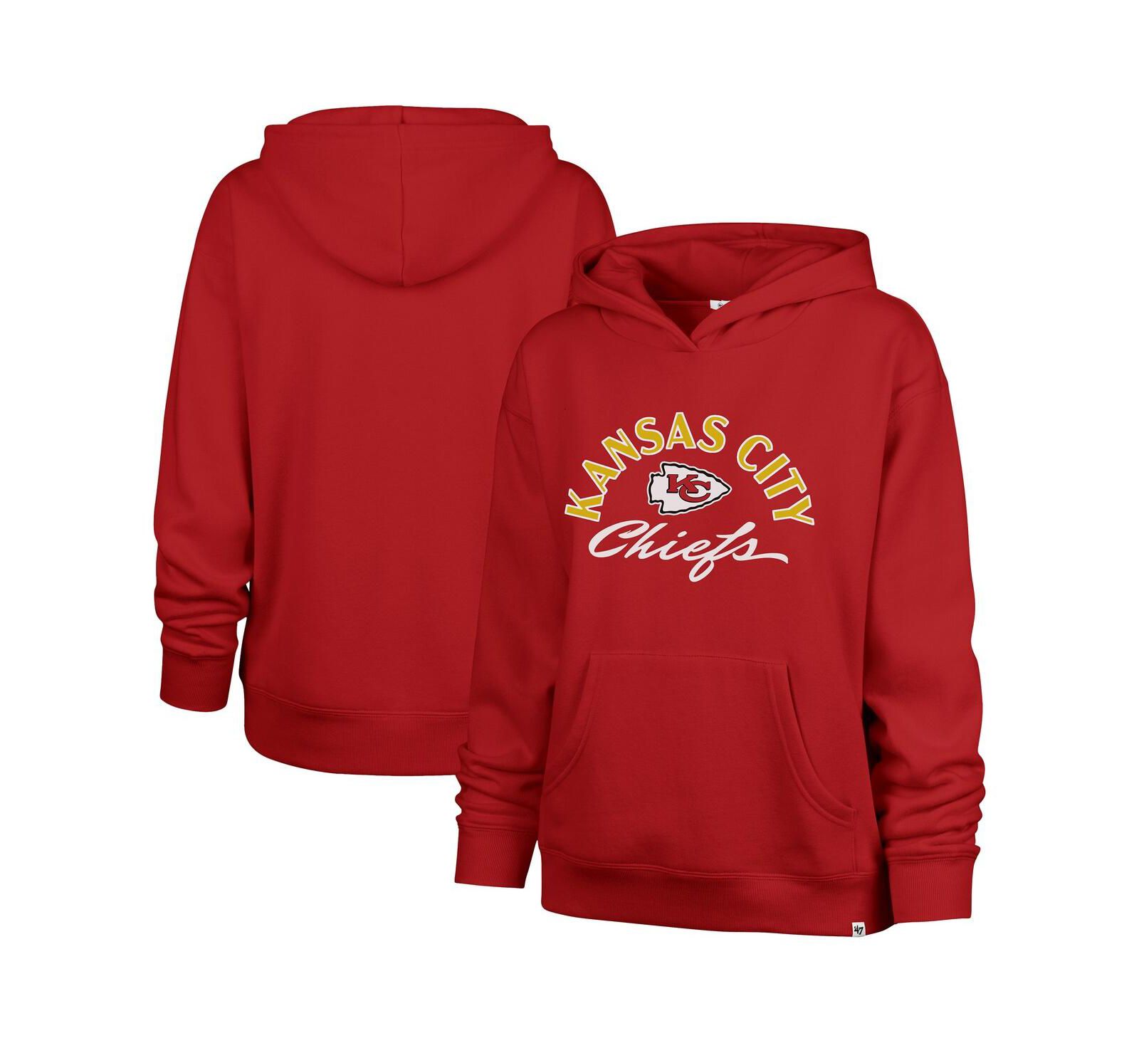 Женский худи '47 Brand Red Kansas City Chiefs Plus Size Whirlwind Naomi