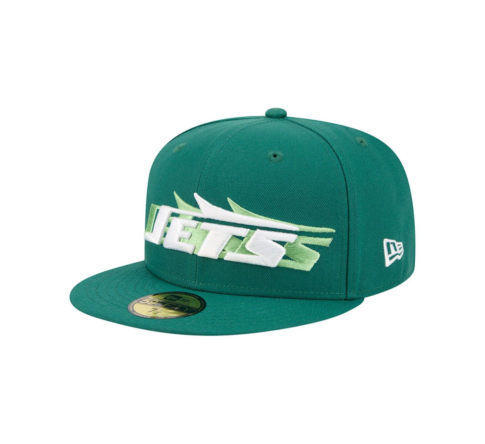 Мужская кепка New Era 59FIFTY Fitted Green New York Jets Tri-Hit