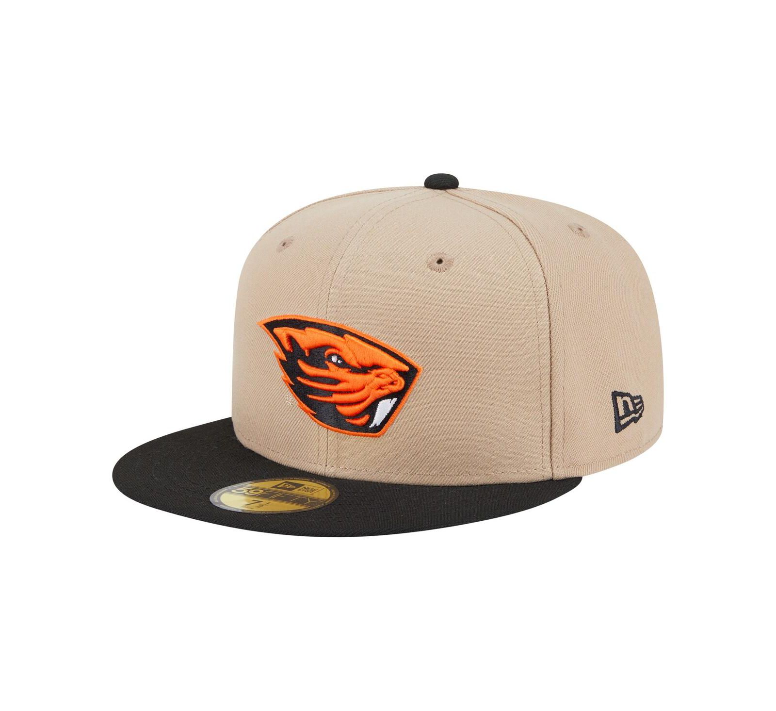 New Era Men's Khaki Oregon State Beavers Two-Tone 59FIFTY Fitted Hat