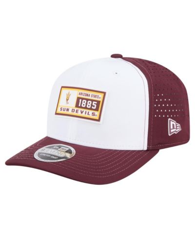New Era Мужская белая/бордовая кепка Arizona State Sun Devils с перфорацией и нашивками 9SEVENTY Adjustable