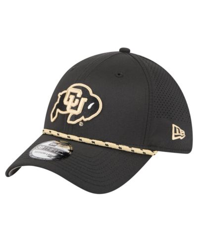 Мужская кепка New Era Black Colorado Buffaloes Rope 39THIRTY Flex Hat