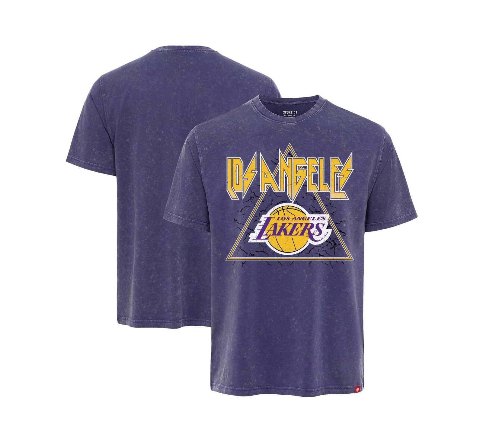 Мужская футболка Sportiqe Los Angeles Lakers Angus Premium Mineral Wash