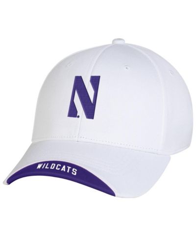 Мужская кепка Under Armour White Northwestern Wildcats Sideline Blitzing Accent Flex