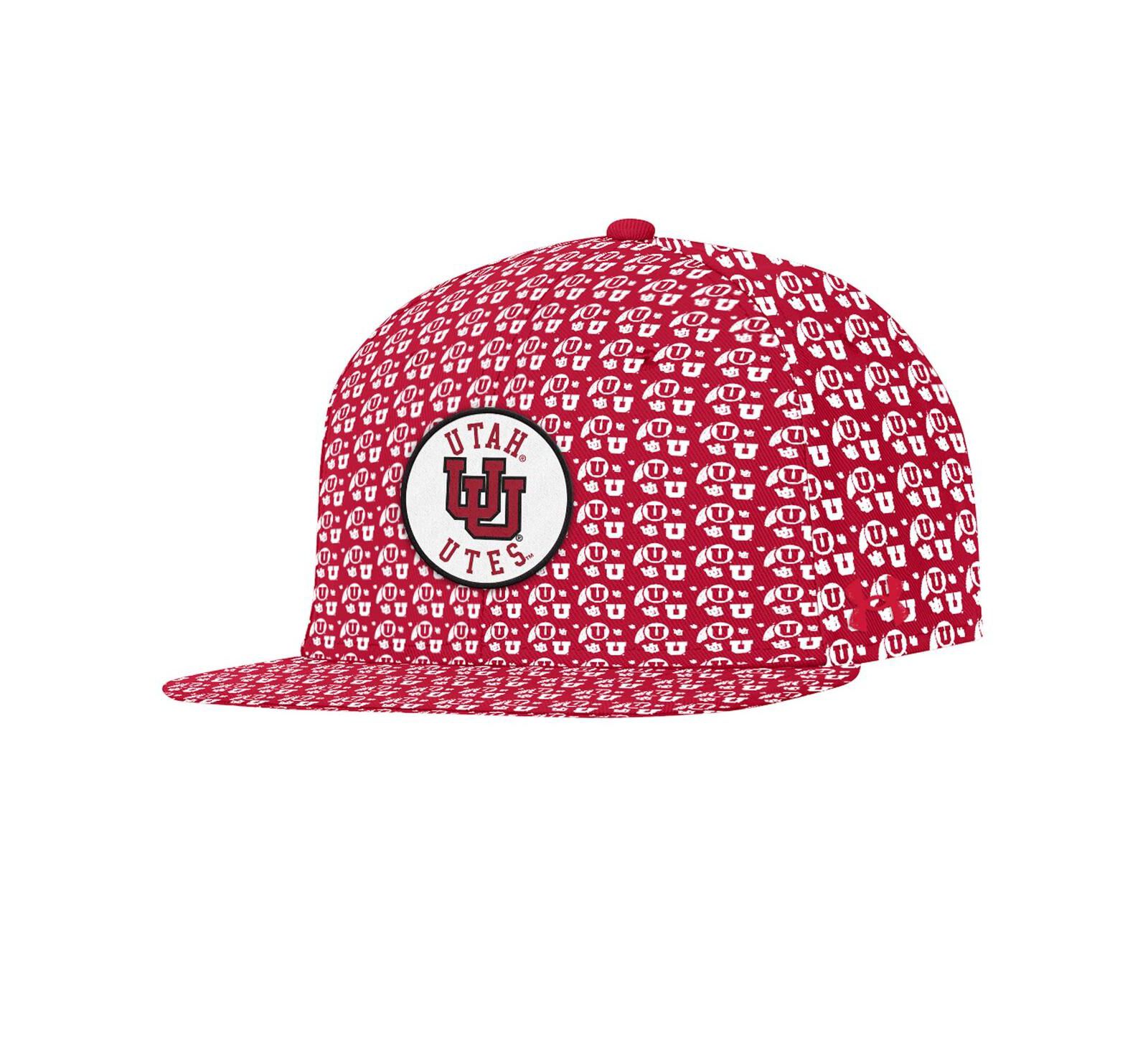 Under Armour Men's Red Utah Utes Gameday ArmourFuse Snapback Hat