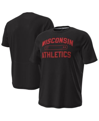 Мужская футболка Under Armour Wisconsin Badgers Sideline Knockout T-Shirt Black