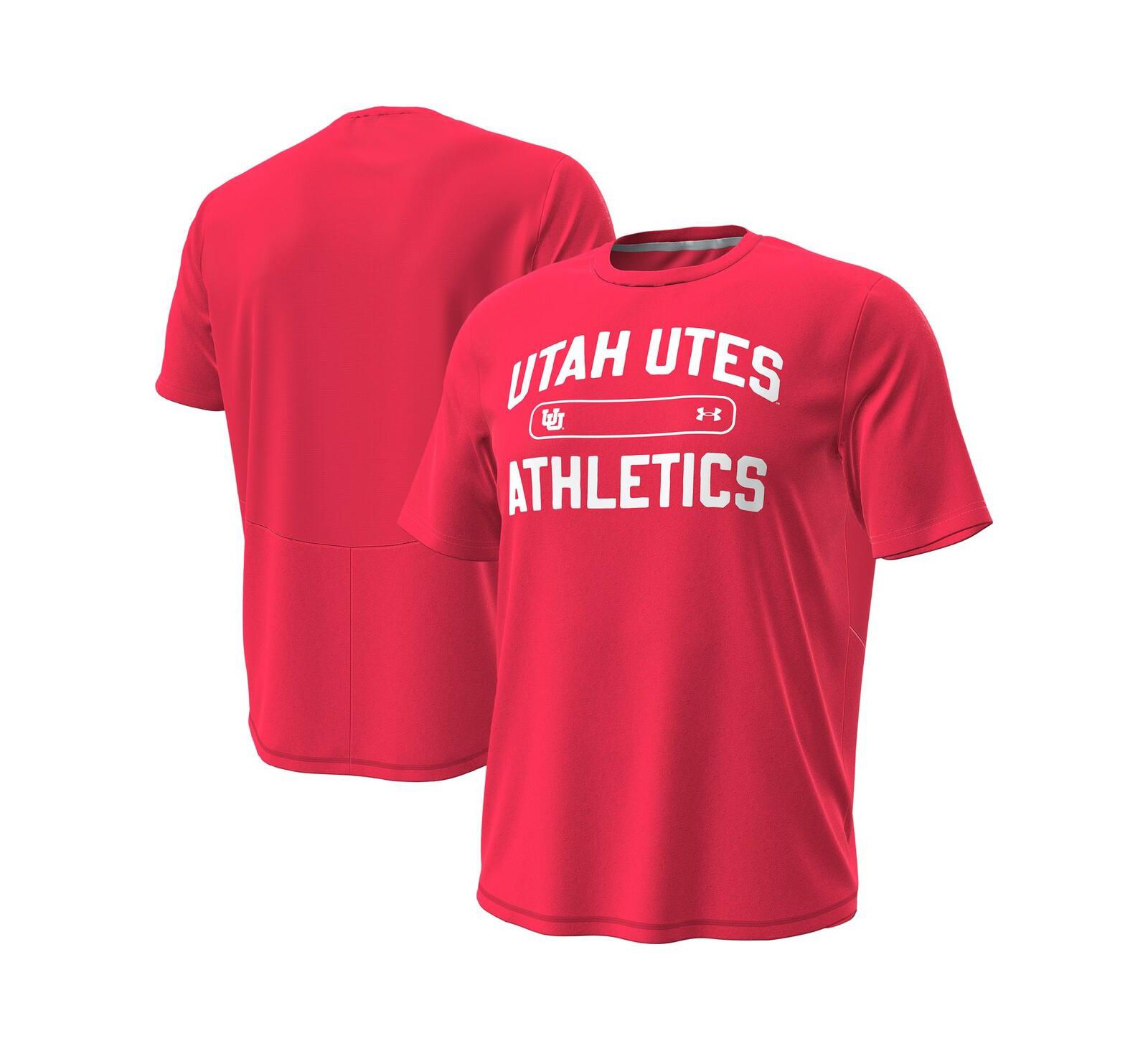 Under Armour Мужская футболка Utah Utes Sideline Knockout, красная